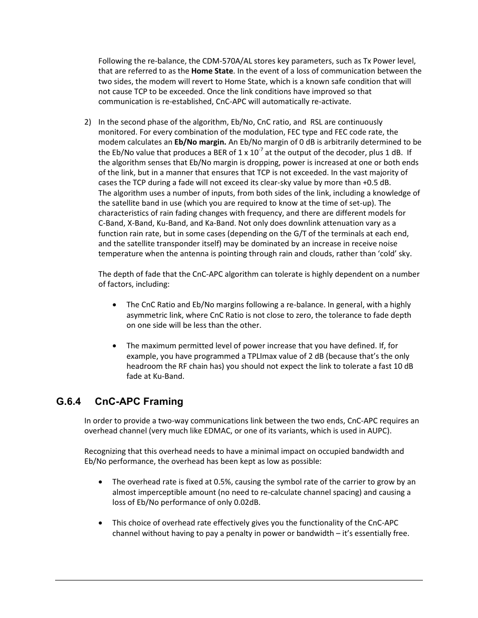 G.6.4 cnc-apc framing | Comtech EF Data CDM-570A User Manual | Page 540 / 618