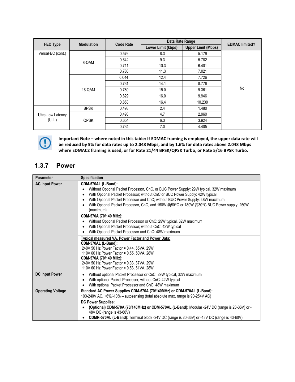 7 power | Comtech EF Data CDM-570A User Manual | Page 55 / 618