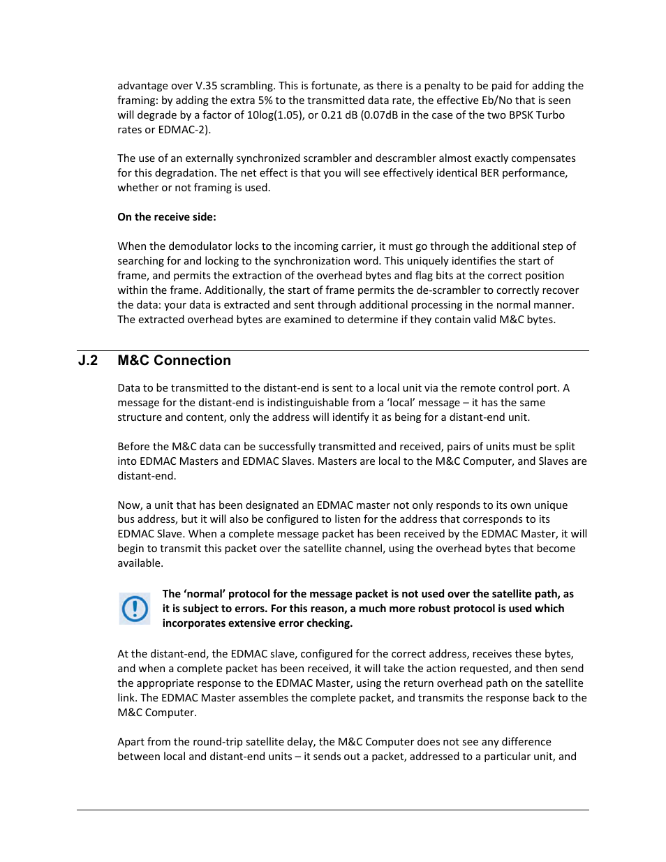 J.2 m&c connection | Comtech EF Data CDM-570A User Manual | Page 556 / 618