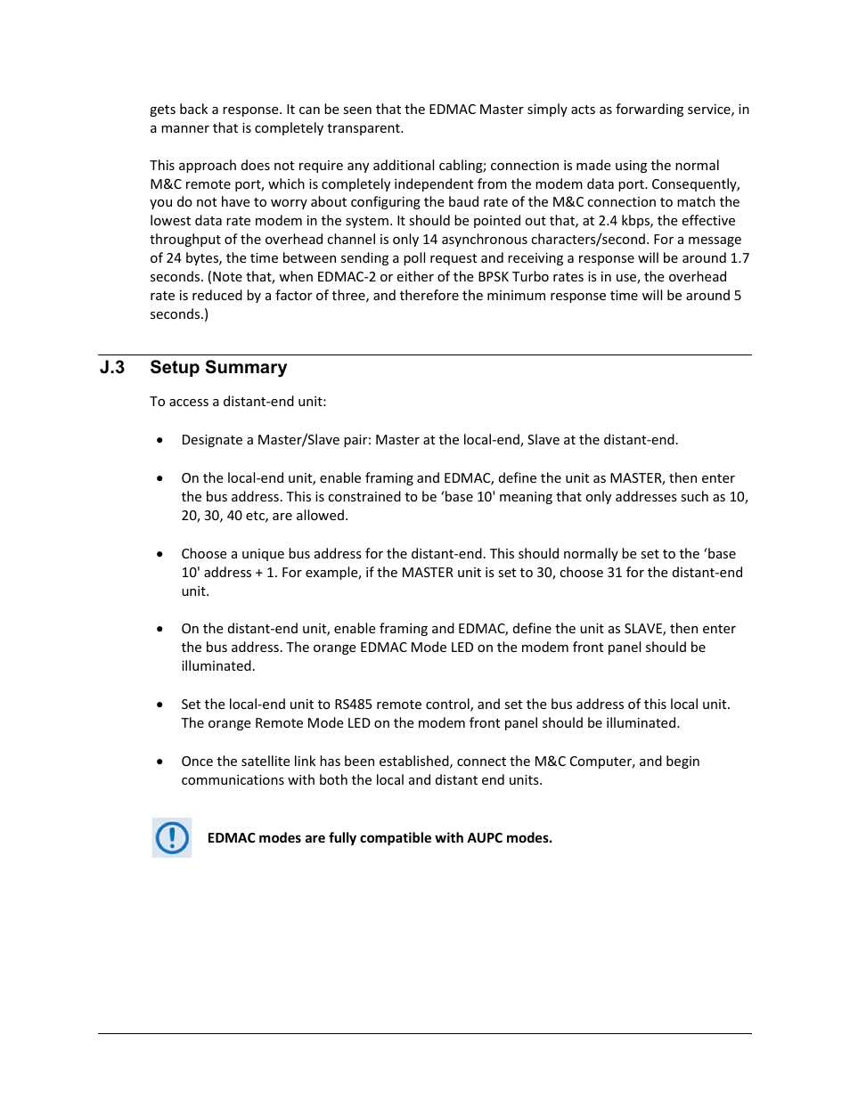 J.3 setup summary | Comtech EF Data CDM-570A User Manual | Page 557 / 618