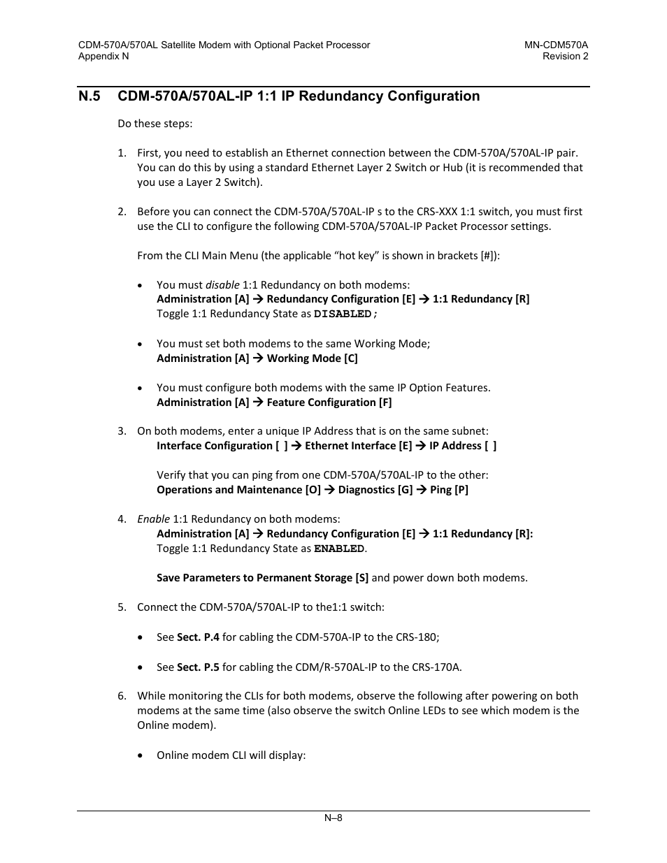 Comtech EF Data CDM-570A User Manual | Page 586 / 618