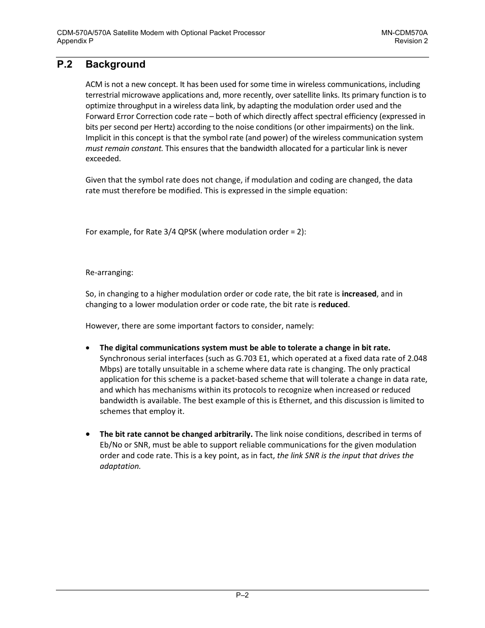 P.2 background | Comtech EF Data CDM-570A User Manual | Page 592 / 618