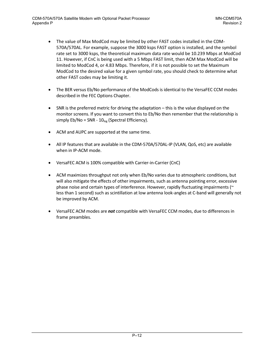 Comtech EF Data CDM-570A User Manual | Page 602 / 618