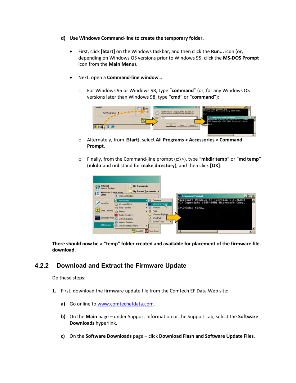 2 download and extract the firmware update | Comtech EF Data CDM-570A User Manual | Page 91 / 618