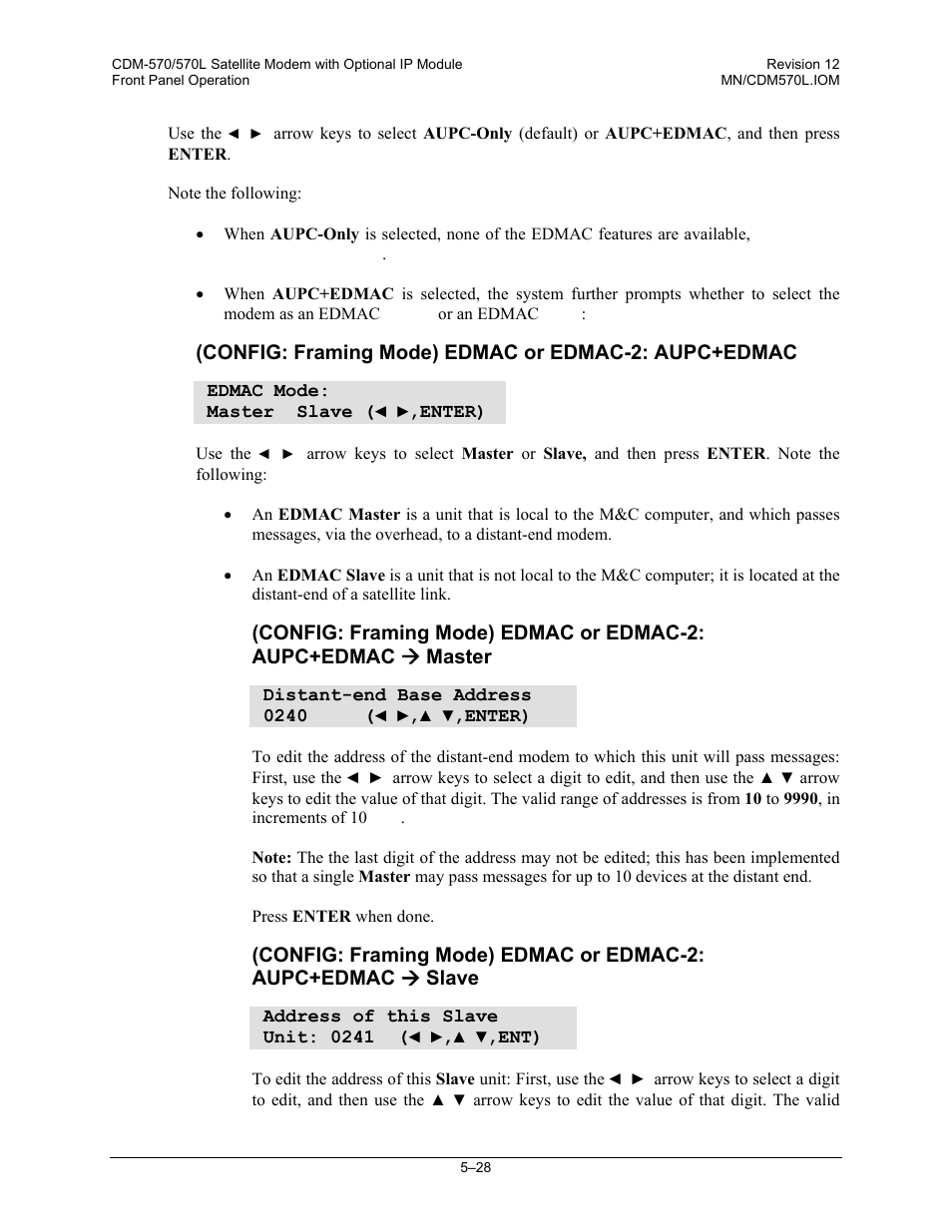 Comtech EF Data CDM-570 User Manual | Page 114 / 512