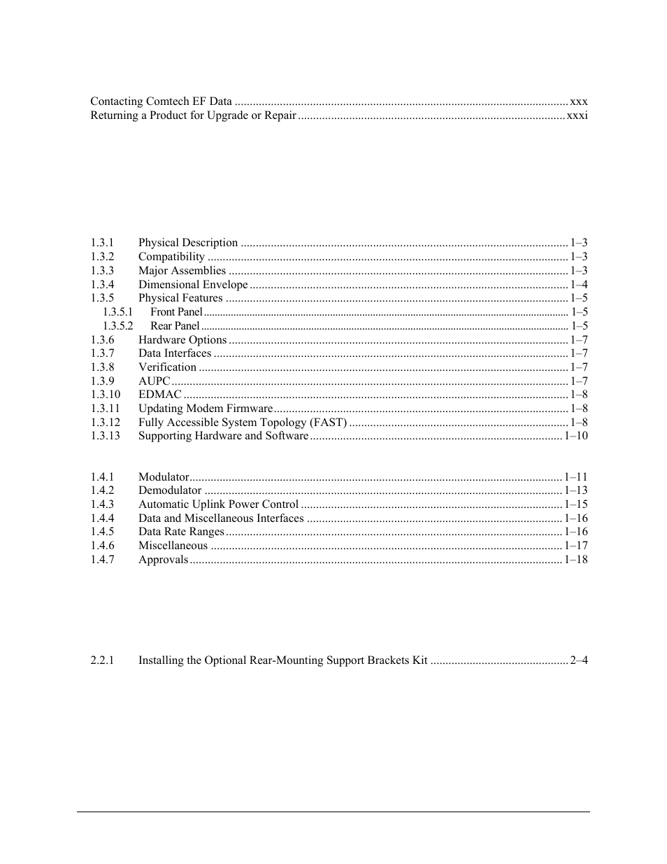 Comtech EF Data CDM-570 User Manual | Page 12 / 512