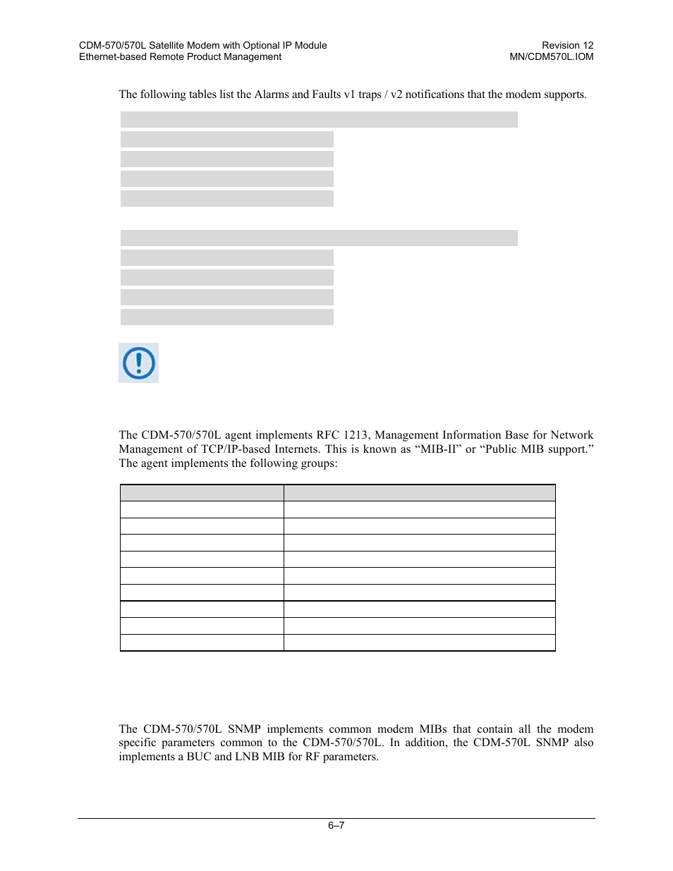 4 mib-ii, 5 private mib | Comtech EF Data CDM-570 User Manual | Page 145 / 512