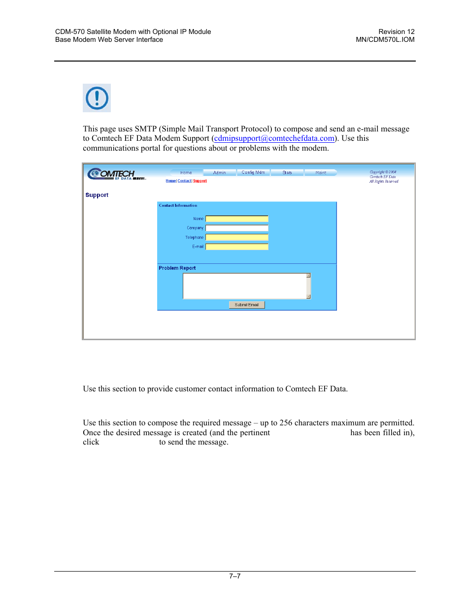 3 home | support | Comtech EF Data CDM-570 User Manual | Page 155 / 512