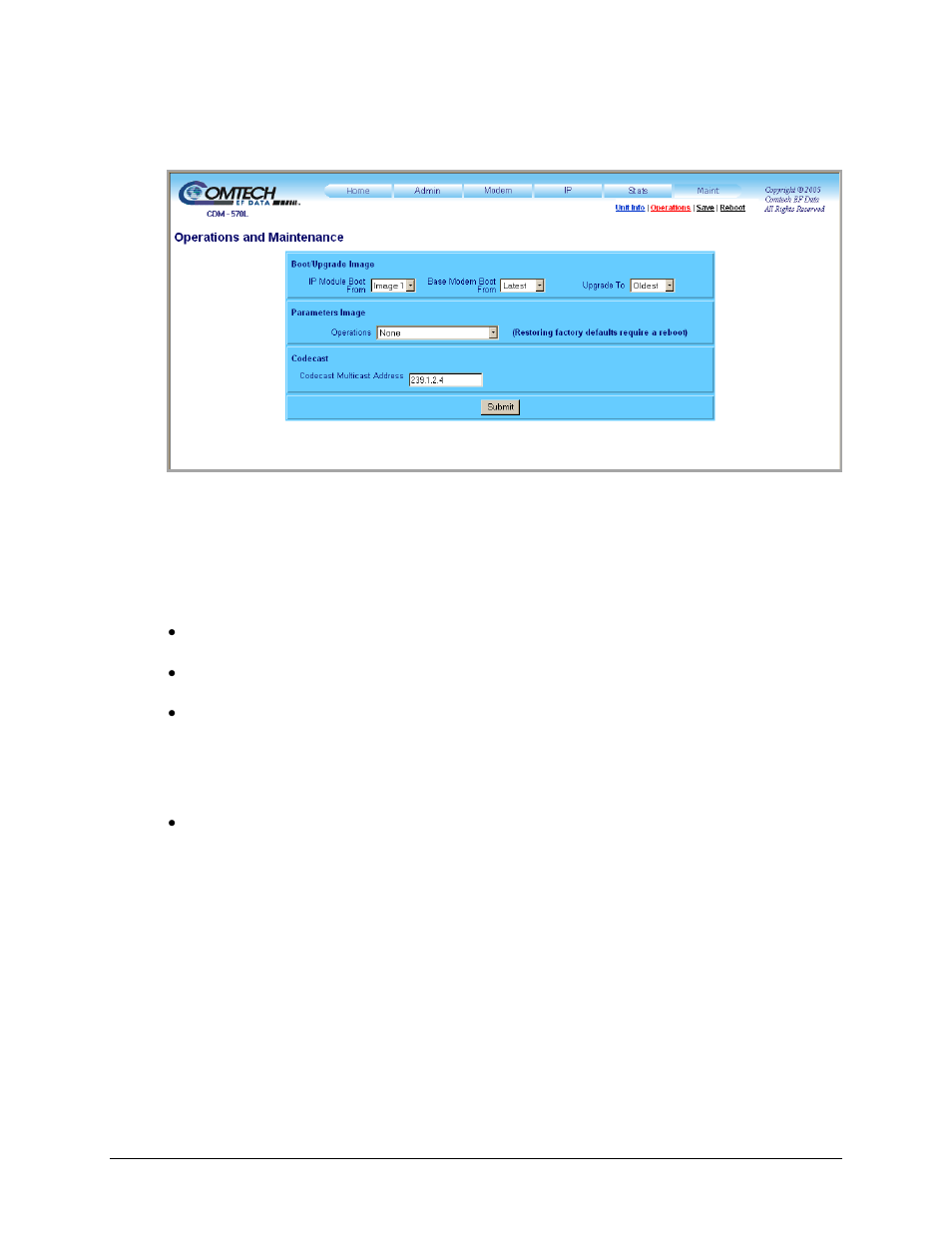 2 maint | operations | Comtech EF Data CDM-570 User Manual | Page 268 / 512