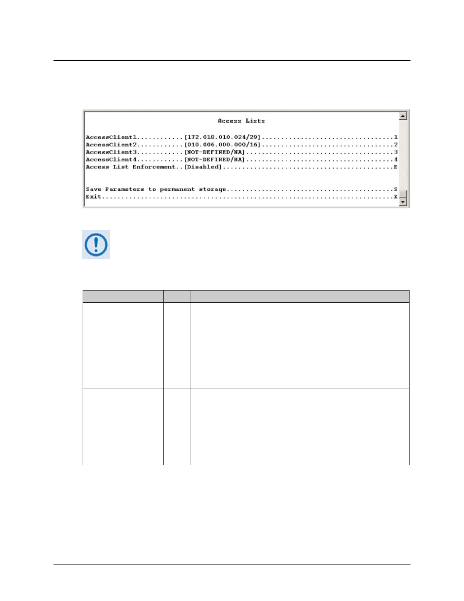 2 access lists page | Comtech EF Data CDM-570 User Manual | Page 277 / 512