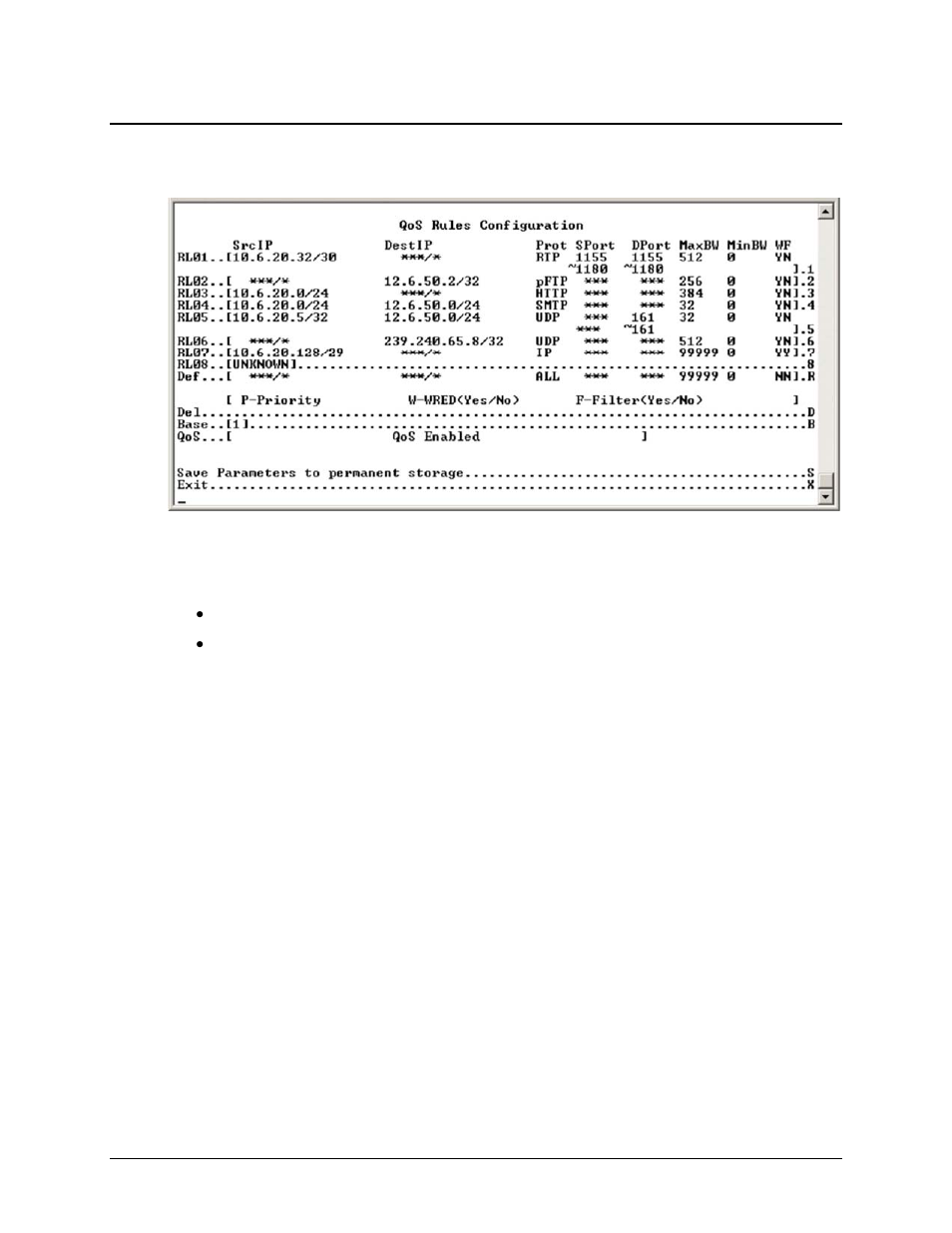 2 qos rules configuration page – min/max mode | Comtech EF Data CDM-570 User Manual | Page 295 / 512