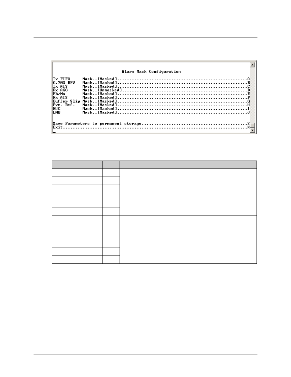 6 alarm mask configuration | Comtech EF Data CDM-570 User Manual | Page 316 / 512