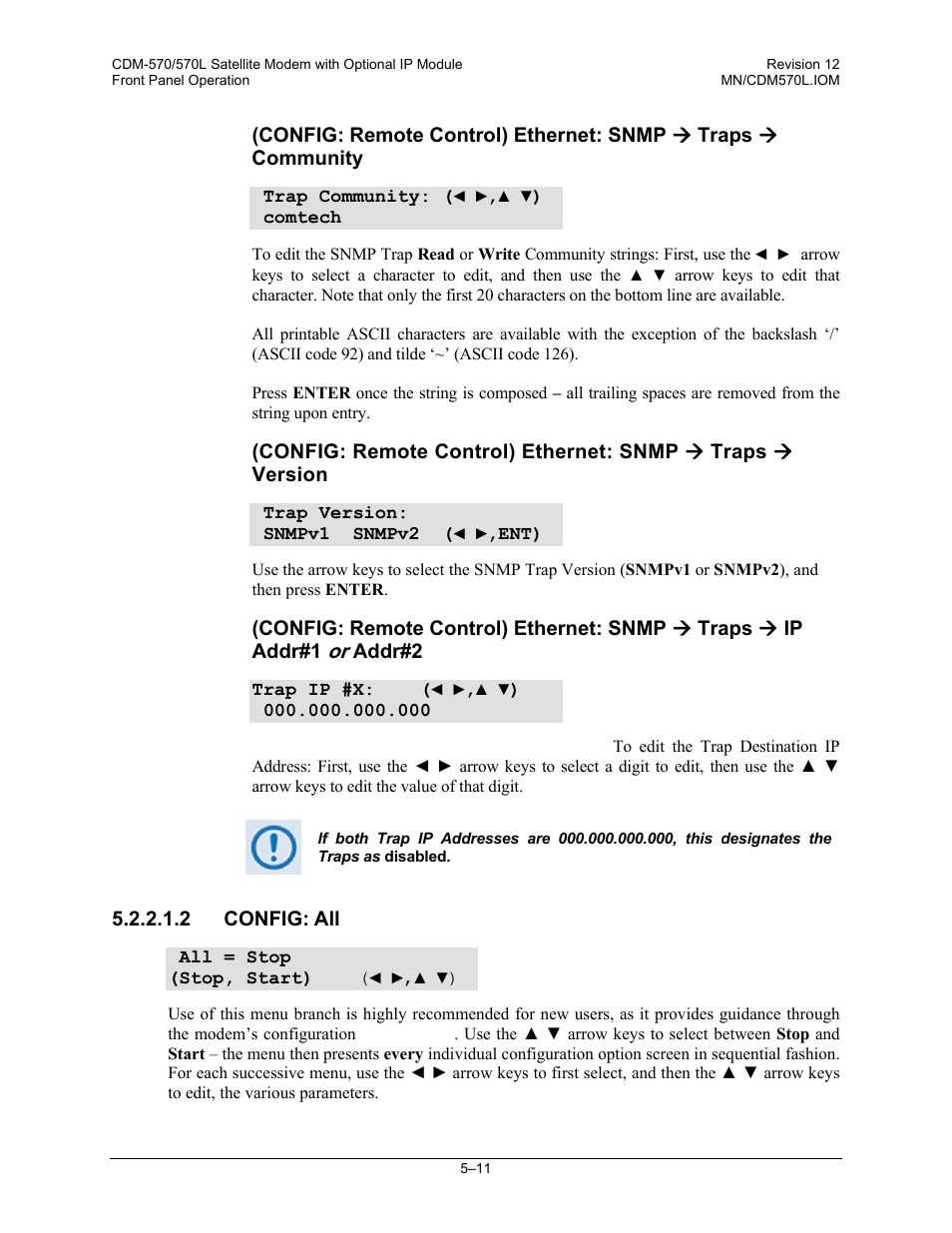 2 config: all | Comtech EF Data CDM-570 User Manual | Page 97 / 512