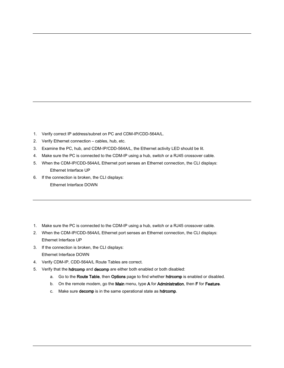 8 troubleshooting the ip module, 1 router mode troubleshooting | Comtech EF Data CDD-562AL User Manual | Page 101 / 240