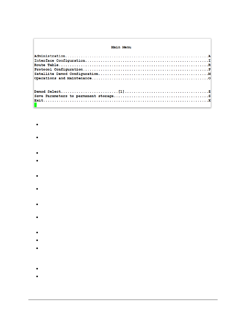 2 main menu | Comtech EF Data CDD-562AL User Manual | Page 106 / 240