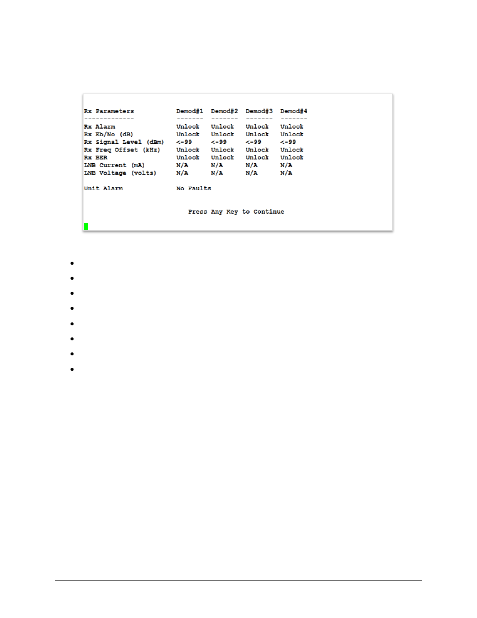 1 rx parameters screen | Comtech EF Data CDD-562AL User Manual | Page 138 / 240