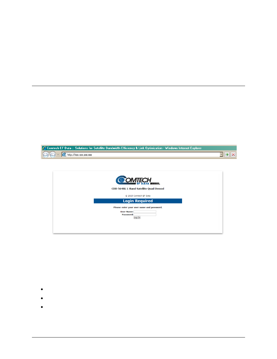Chapter 10. http web interface, 1 introduction, 1 open the http web interface | Comtech EF Data CDD-562AL User Manual | Page 167 / 240