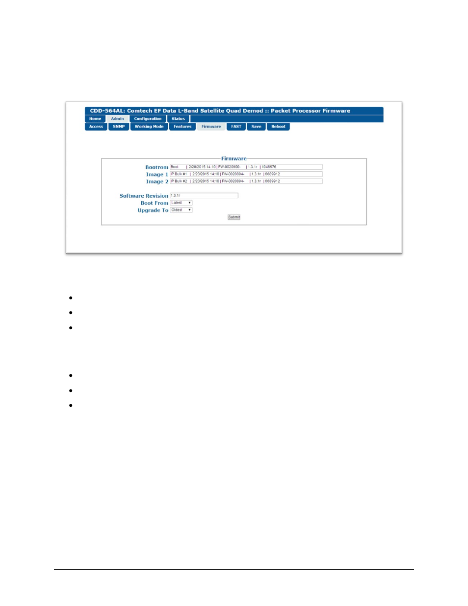 5 admin | firmware | Comtech EF Data CDD-562AL User Manual | Page 180 / 240