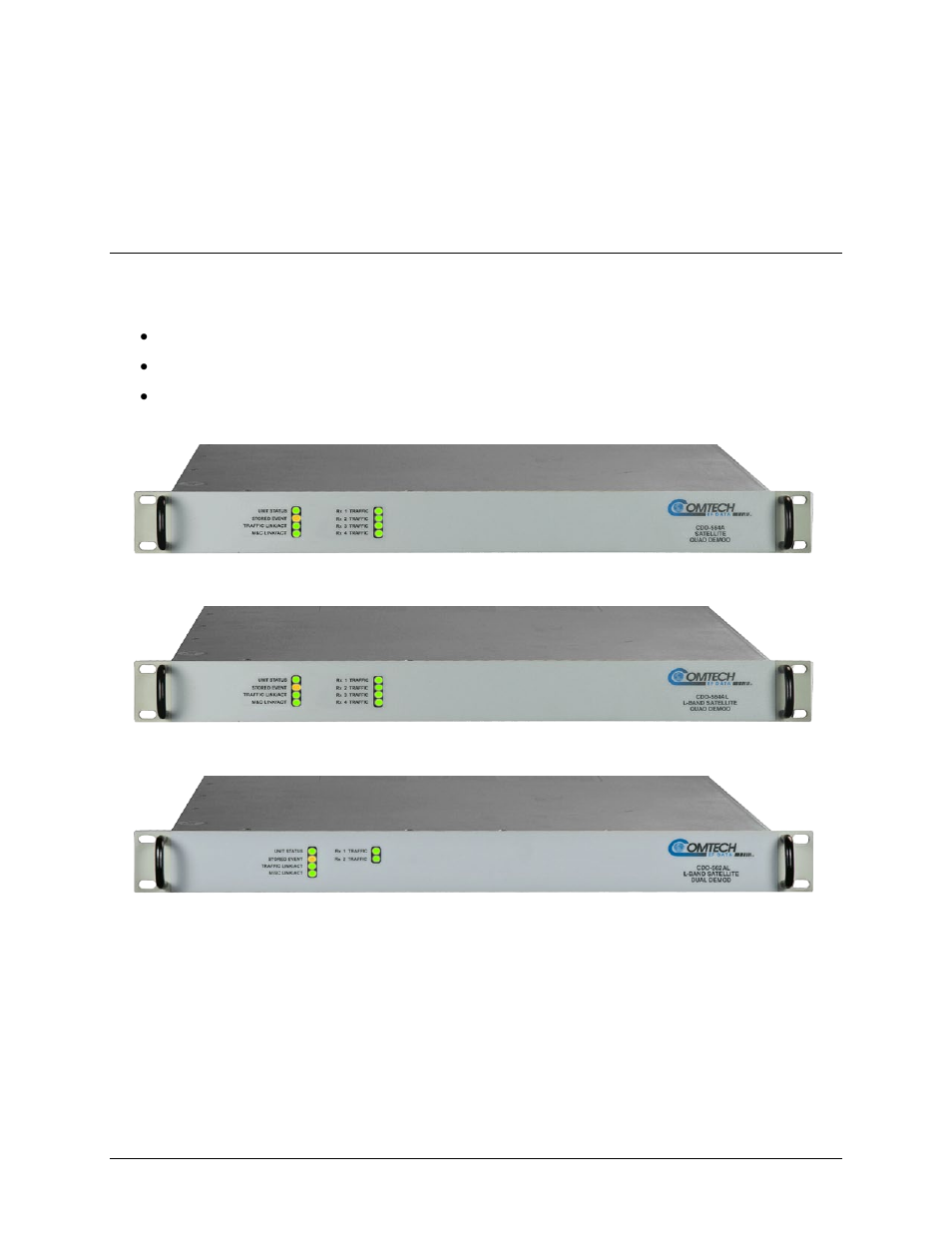 Chapter 1. introduction, 1 overview | Comtech EF Data CDD-562AL User Manual | Page 19 / 240