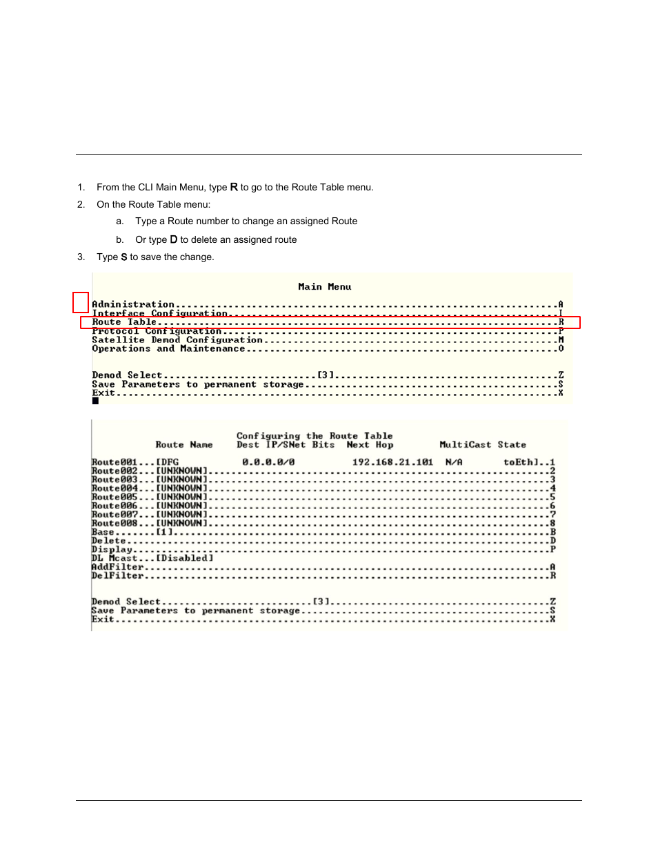 C.4.3 route table requirements | Comtech EF Data CDD-562AL User Manual | Page 238 / 240