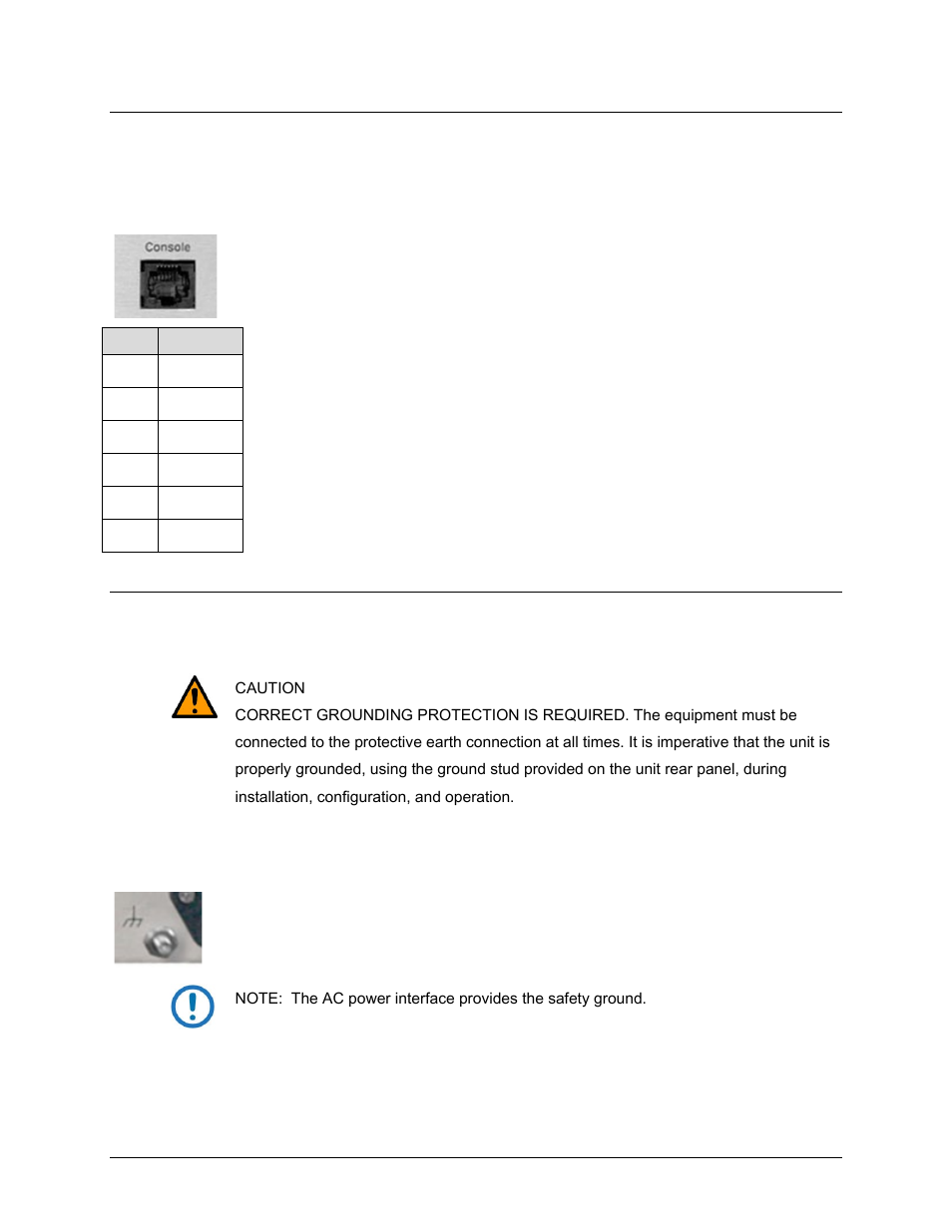 3 cdd-56xa/l ground and power connections, 1 chassis ground interface, 2 console (rj-11 async-serial port) | Comtech EF Data CDD-562AL User Manual | Page 50 / 240