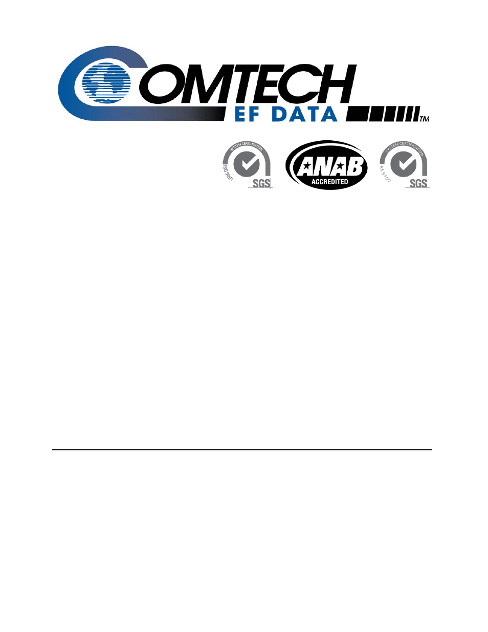 Comtech EF Data CDD-562L User Manual | 254 pages