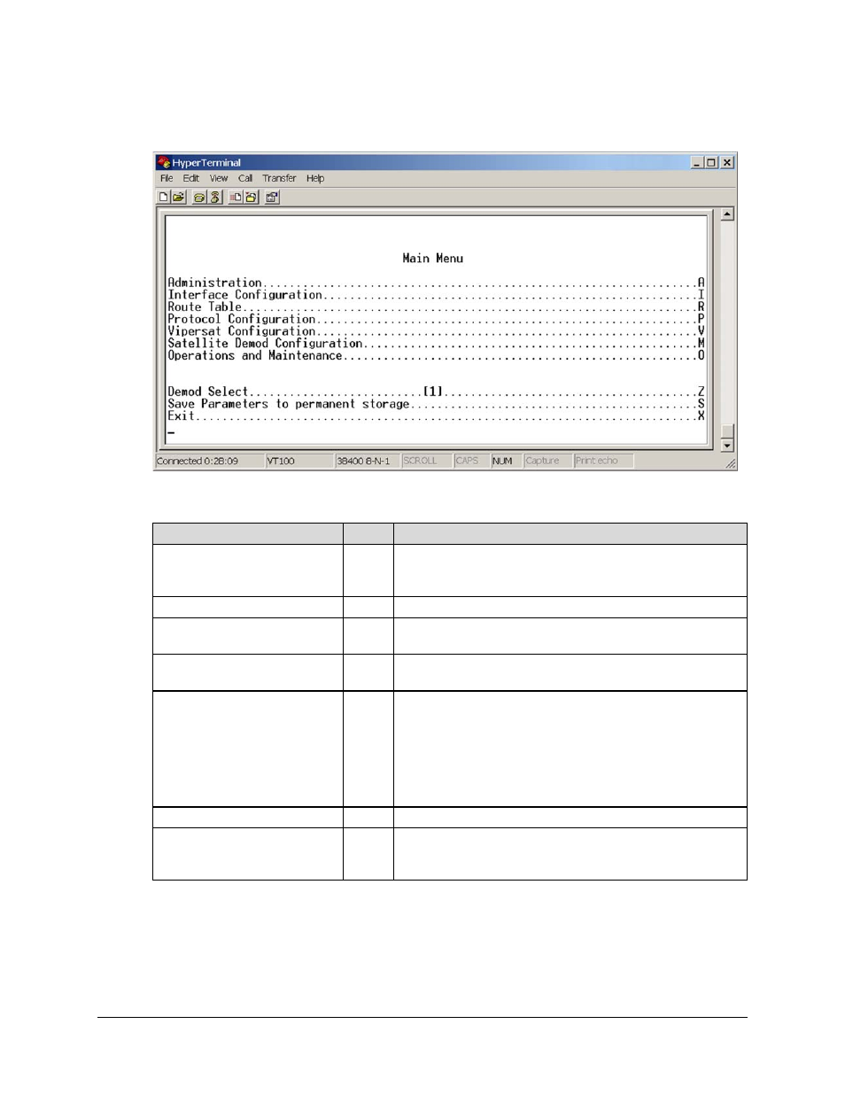 1 main menu page | Comtech EF Data CDD-562L User Manual | Page 109 / 254