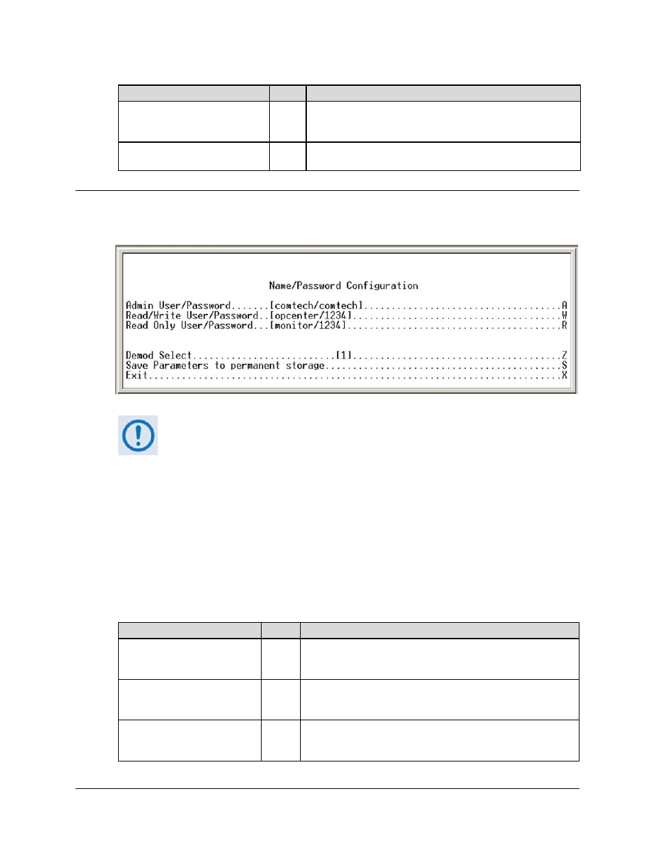 1 name/password configuration page | Comtech EF Data CDD-562L User Manual | Page 111 / 254