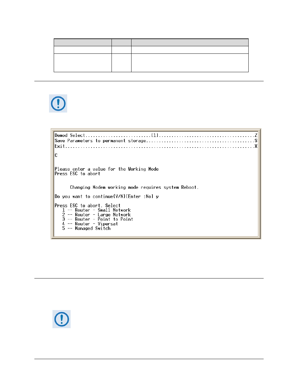 7 working mode, 8 telnet timeout | Comtech EF Data CDD-562L User Manual | Page 119 / 254