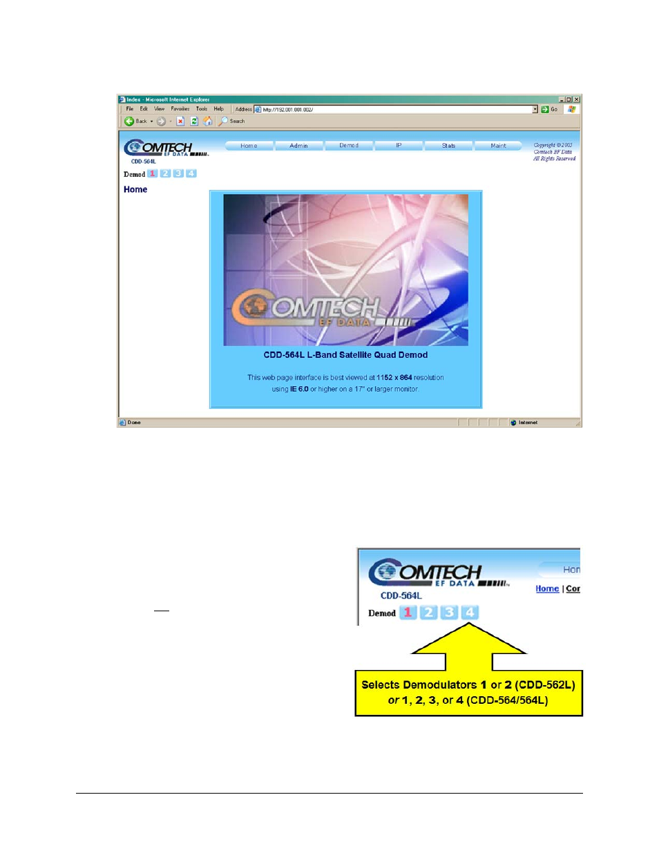 3 selecting demodulators | Comtech EF Data CDD-562L User Manual | Page 163 / 254