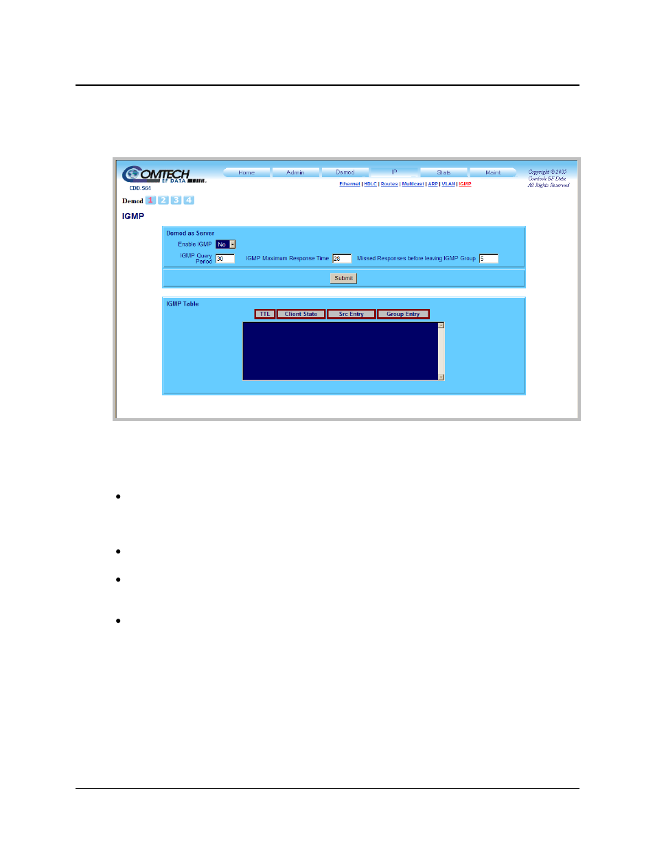 7 ip | igmp | Comtech EF Data CDD-562L User Manual | Page 193 / 254