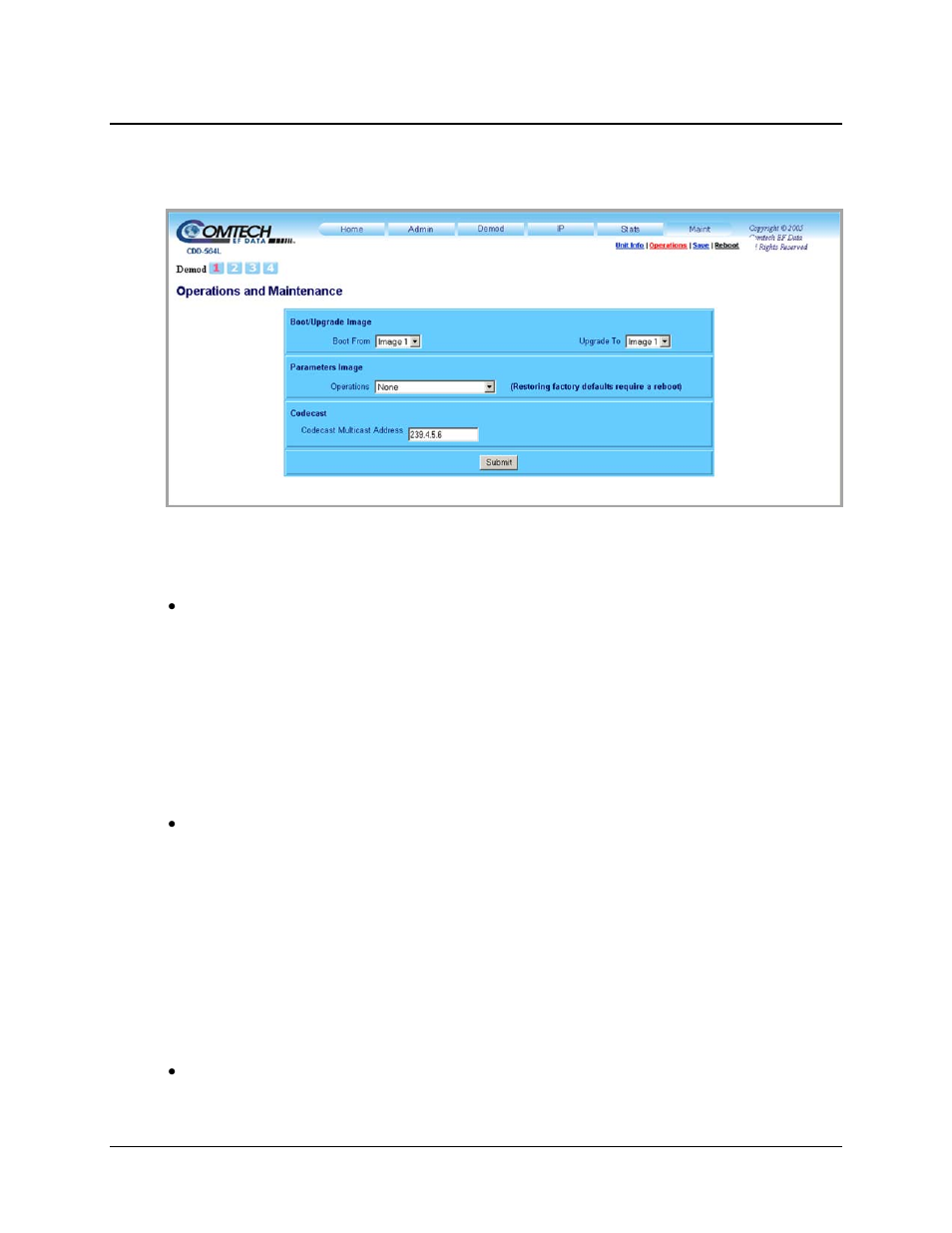 2 maint | operations | Comtech EF Data CDD-562L User Manual | Page 198 / 254