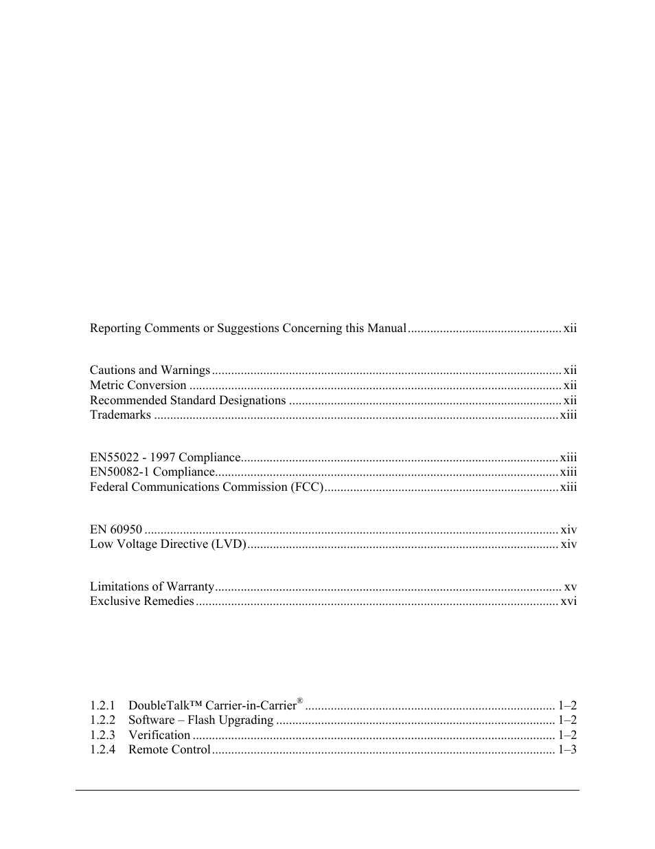 Comtech EF Data CLO-10 User Manual | Page 13 / 134