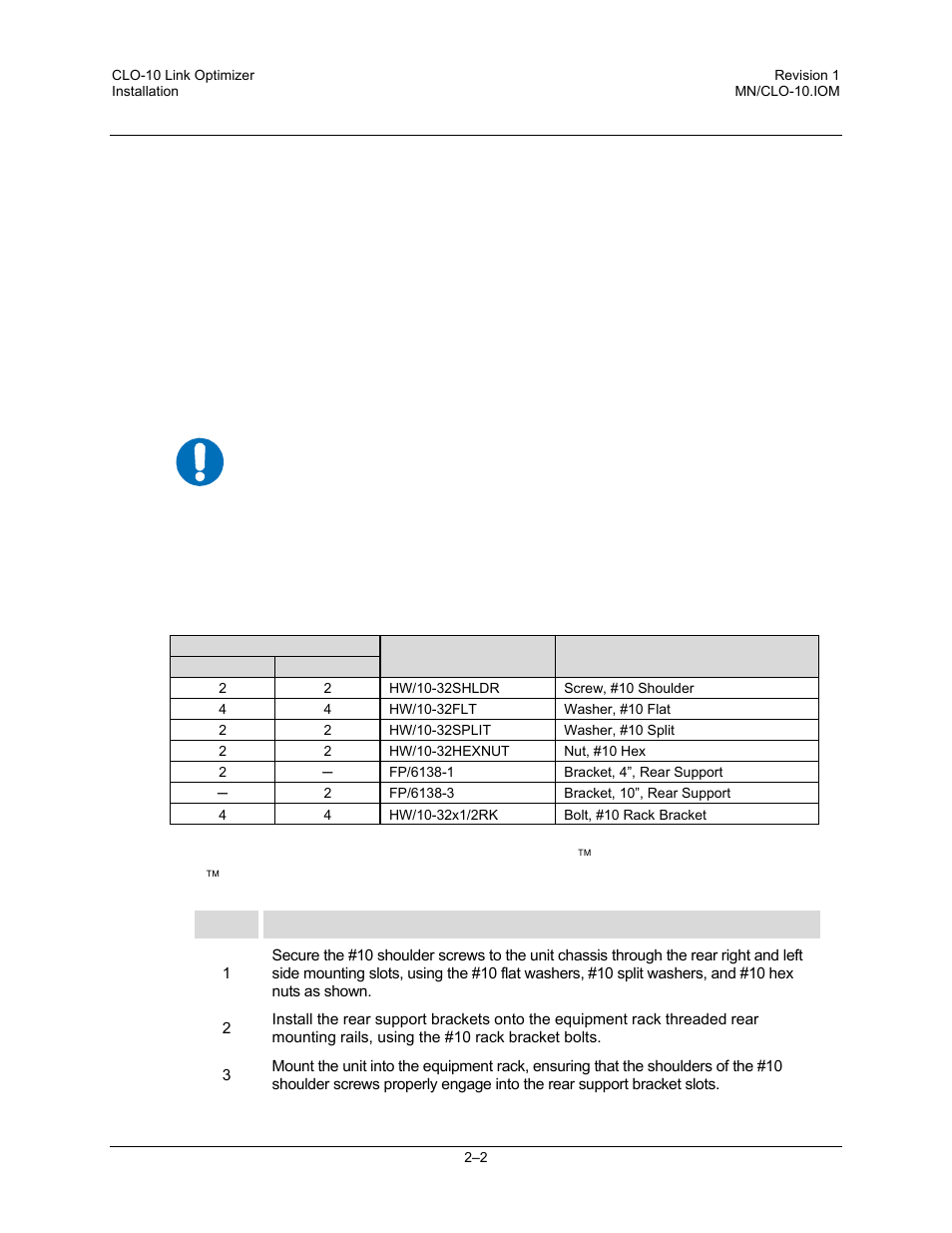 2 mounting, 1 optional rear-mounting support brackets | Comtech EF Data CLO-10 User Manual | Page 40 / 134