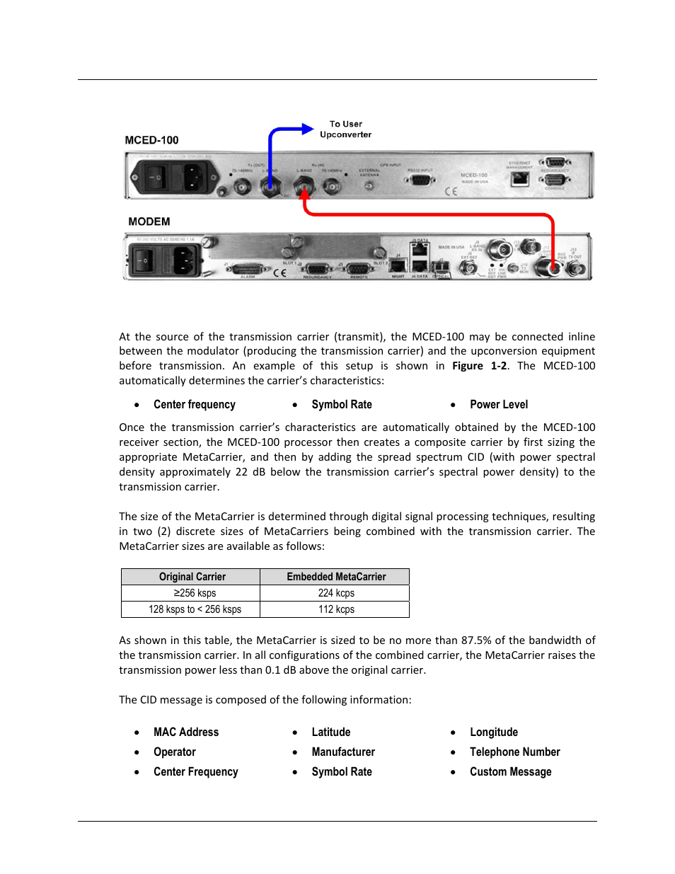 Functional description, 2 functional description | Comtech EF Data MCED-100 User Manual | Page 20 / 96