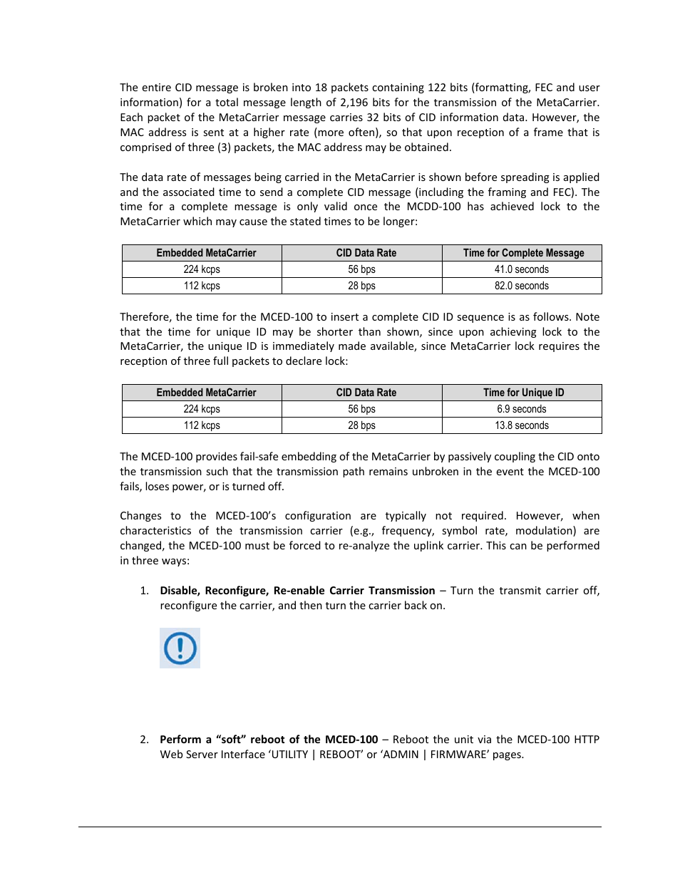 Comtech EF Data MCED-100 User Manual | Page 21 / 96