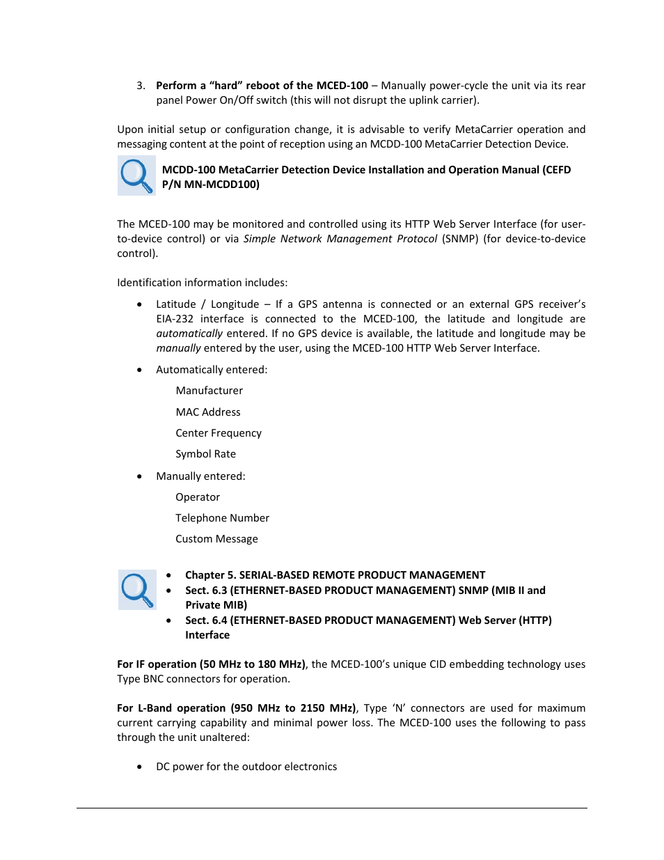 Comtech EF Data MCED-100 User Manual | Page 22 / 96
