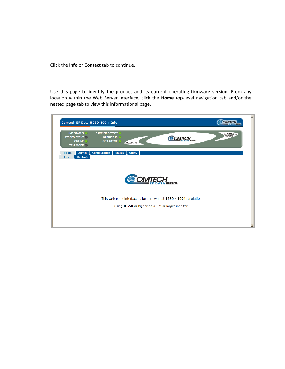 1 home | info | Comtech EF Data MCED-100 User Manual | Page 73 / 96