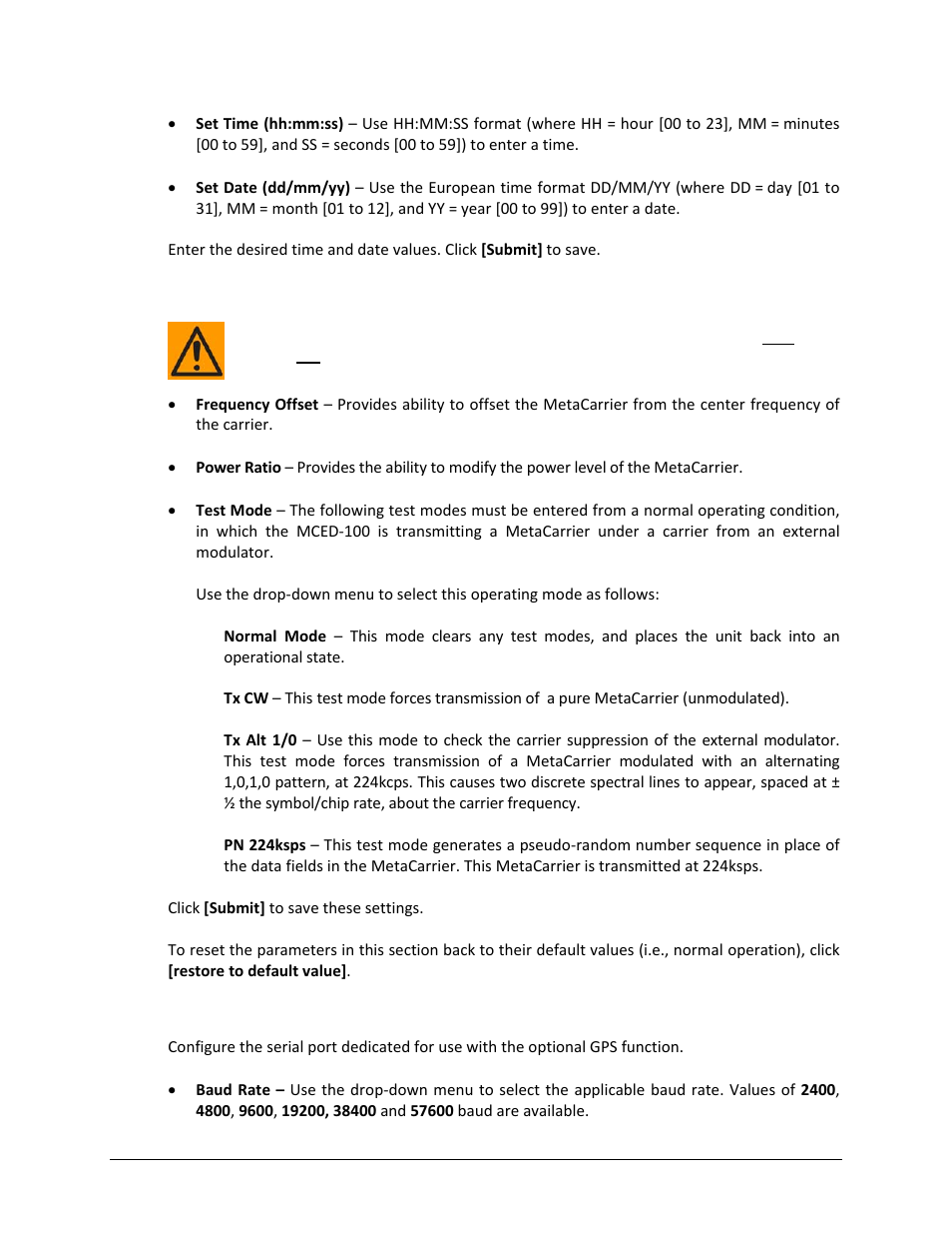 Comtech EF Data MCED-100 User Manual | Page 85 / 96