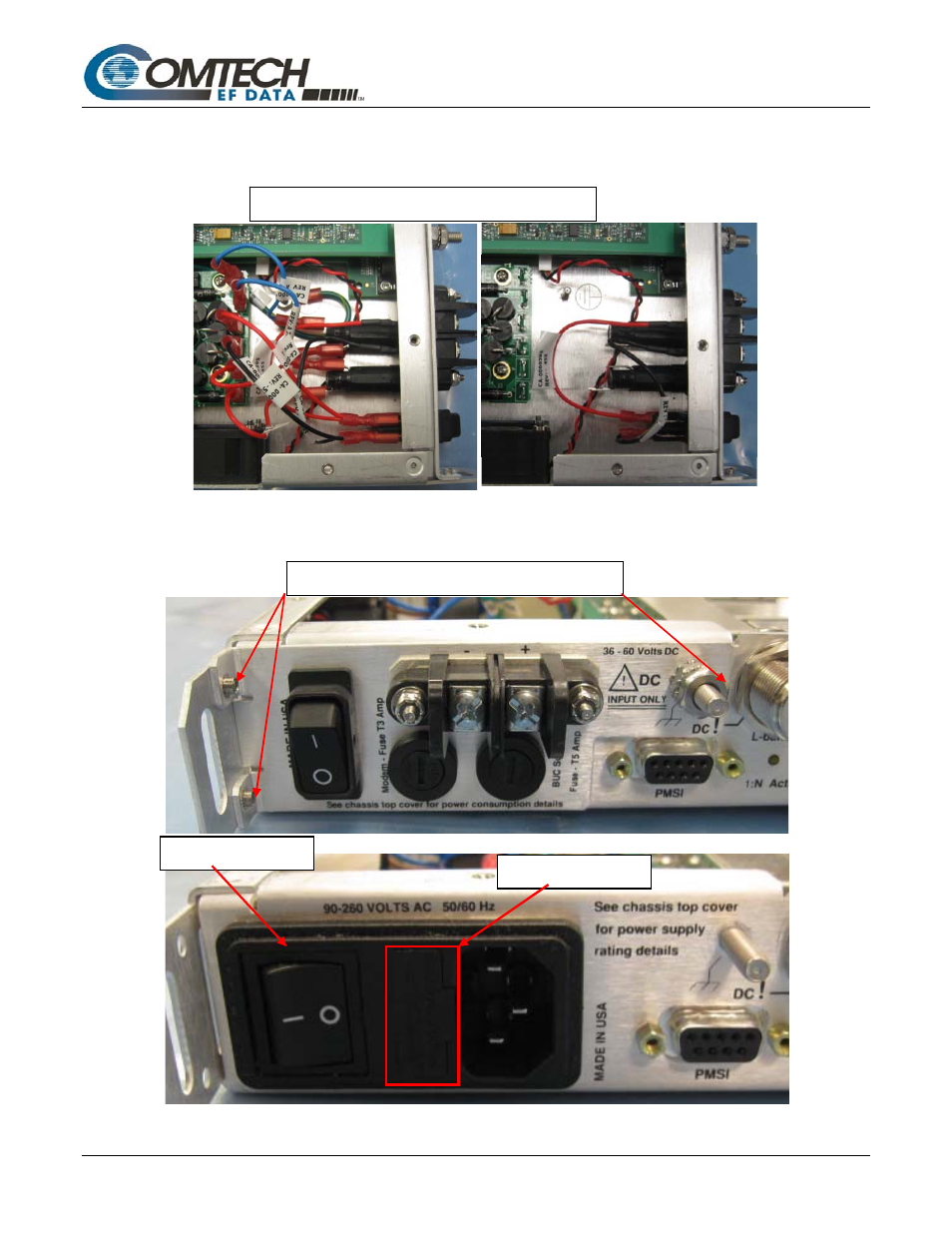 Comtech EF Data CDM-625 DC-AC Conversion User Manual | Page 2 / 4