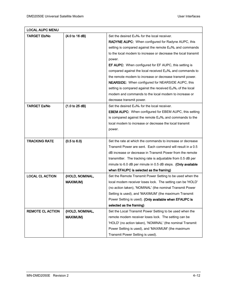 Comtech EF Data DMD-2050E User Manual | Page 124 / 342