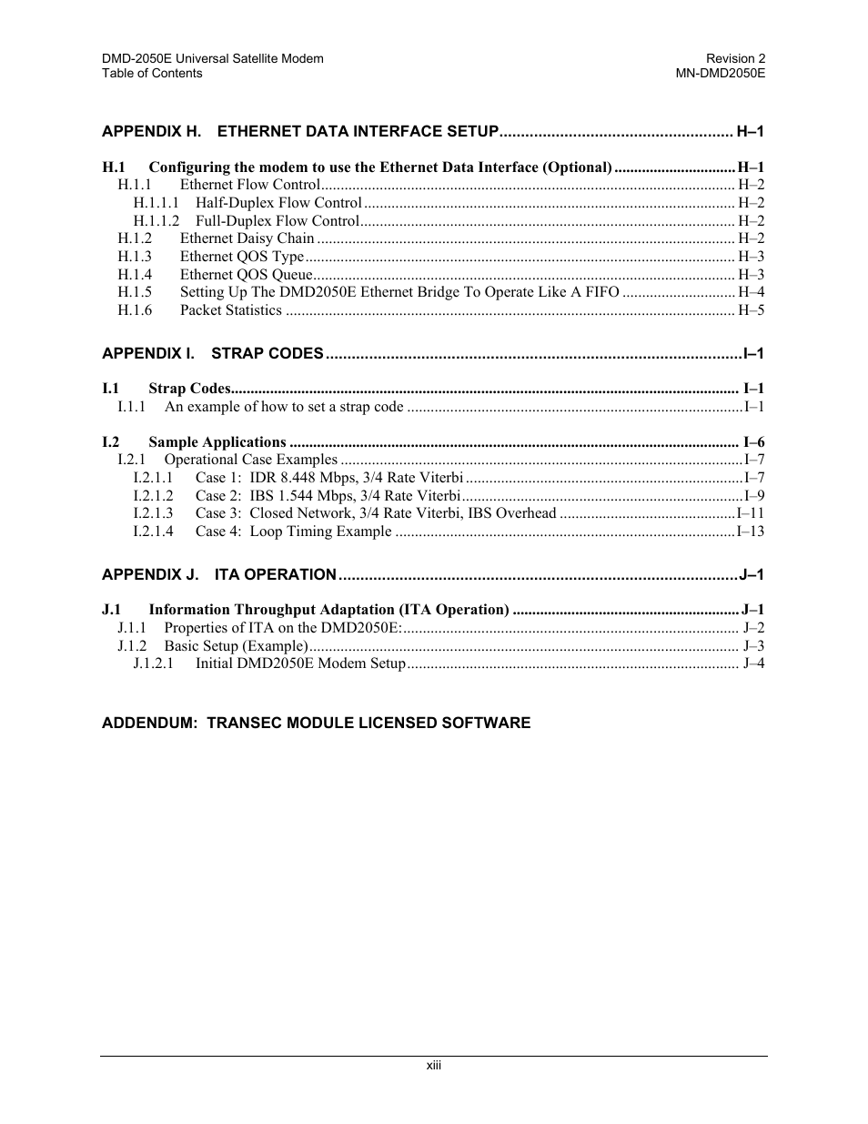 Comtech EF Data DMD-2050E User Manual | Page 21 / 342