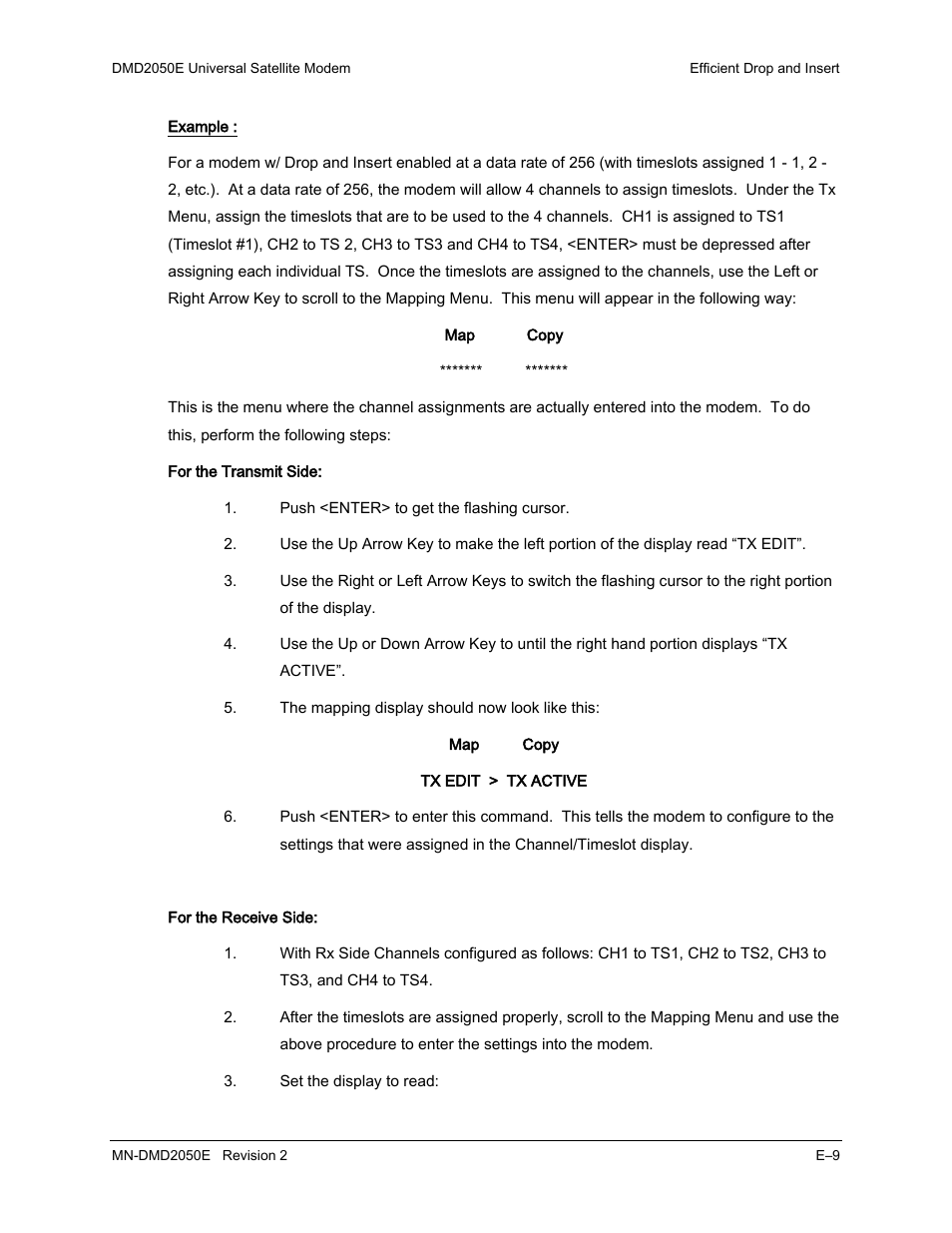 Comtech EF Data DMD-2050E User Manual | Page 251 / 342