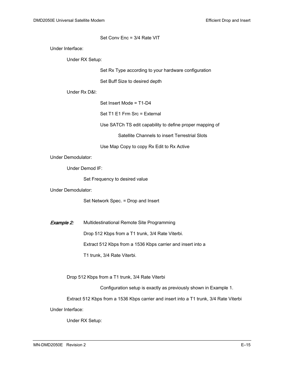 Comtech EF Data DMD-2050E User Manual | Page 257 / 342