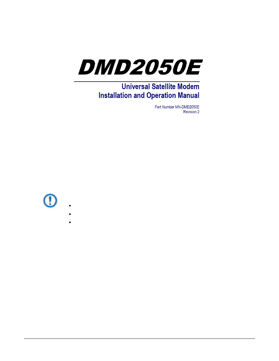 Errata a, theory of operation | Comtech EF Data DMD-2050E User Manual | Page 3 / 342