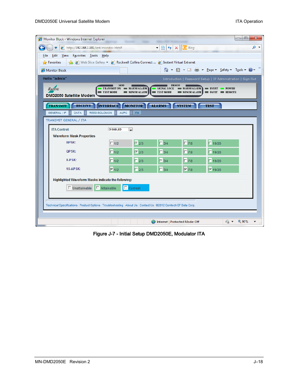 Comtech EF Data DMD-2050E User Manual | Page 320 / 342