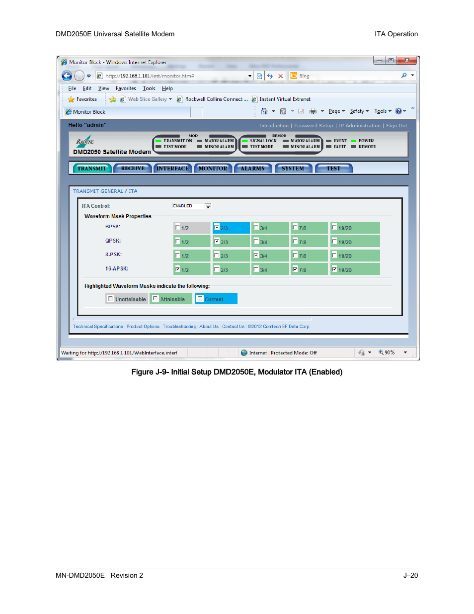 Comtech EF Data DMD-2050E User Manual | Page 322 / 342