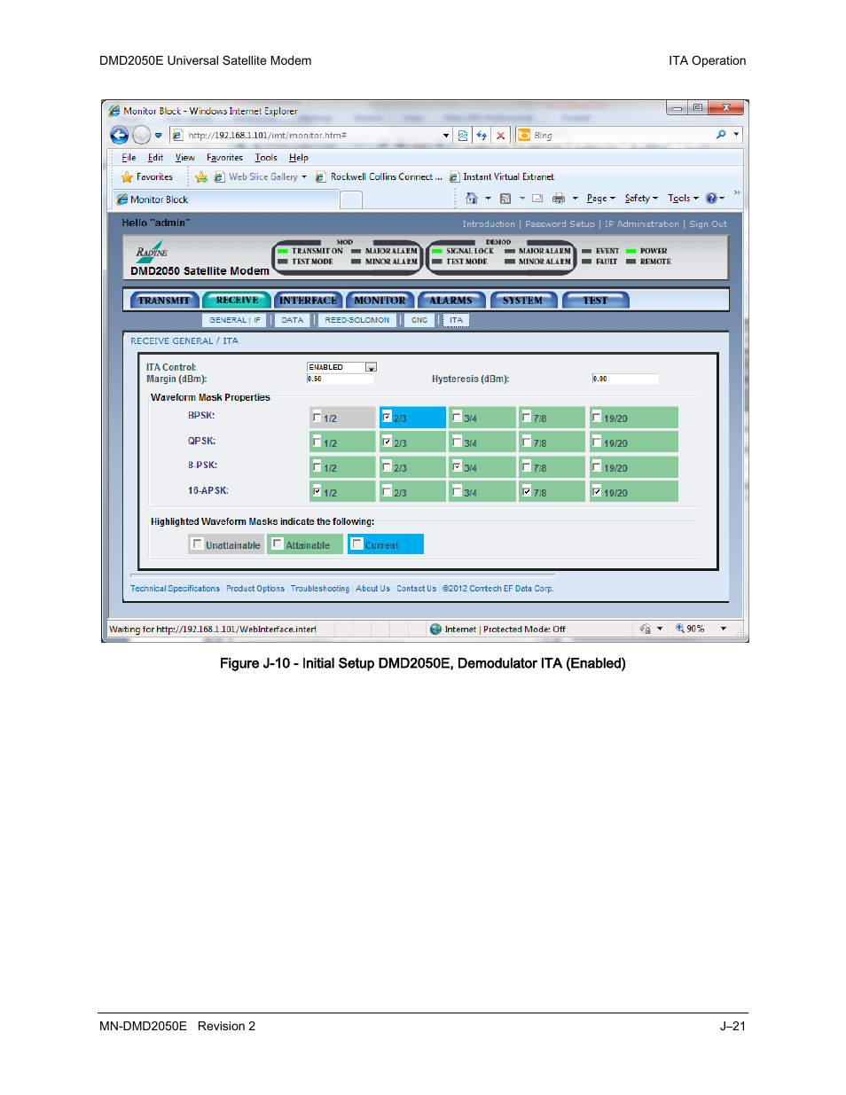 Comtech EF Data DMD-2050E User Manual | Page 323 / 342