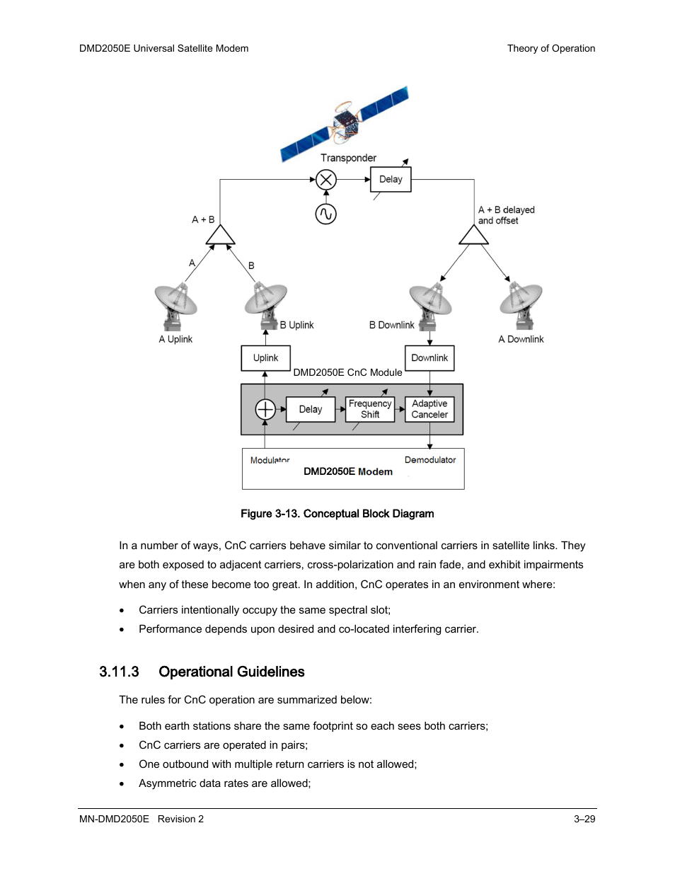 3 operational guidelines | Comtech EF Data DMD-2050E User Manual | Page 71 / 342