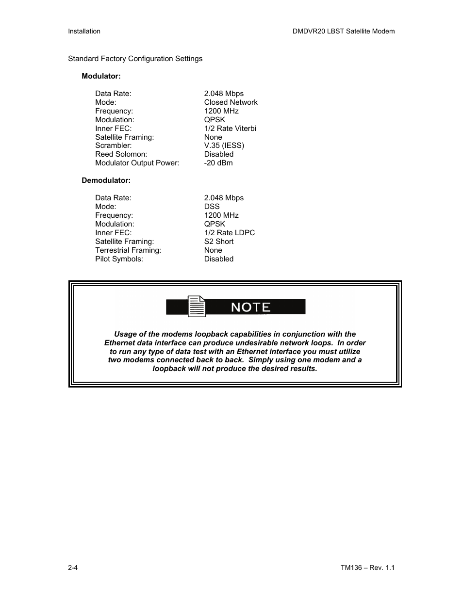 Comtech EF Data DMDVR20 LBST Rev 1.1 User Manual | Page 19 / 117